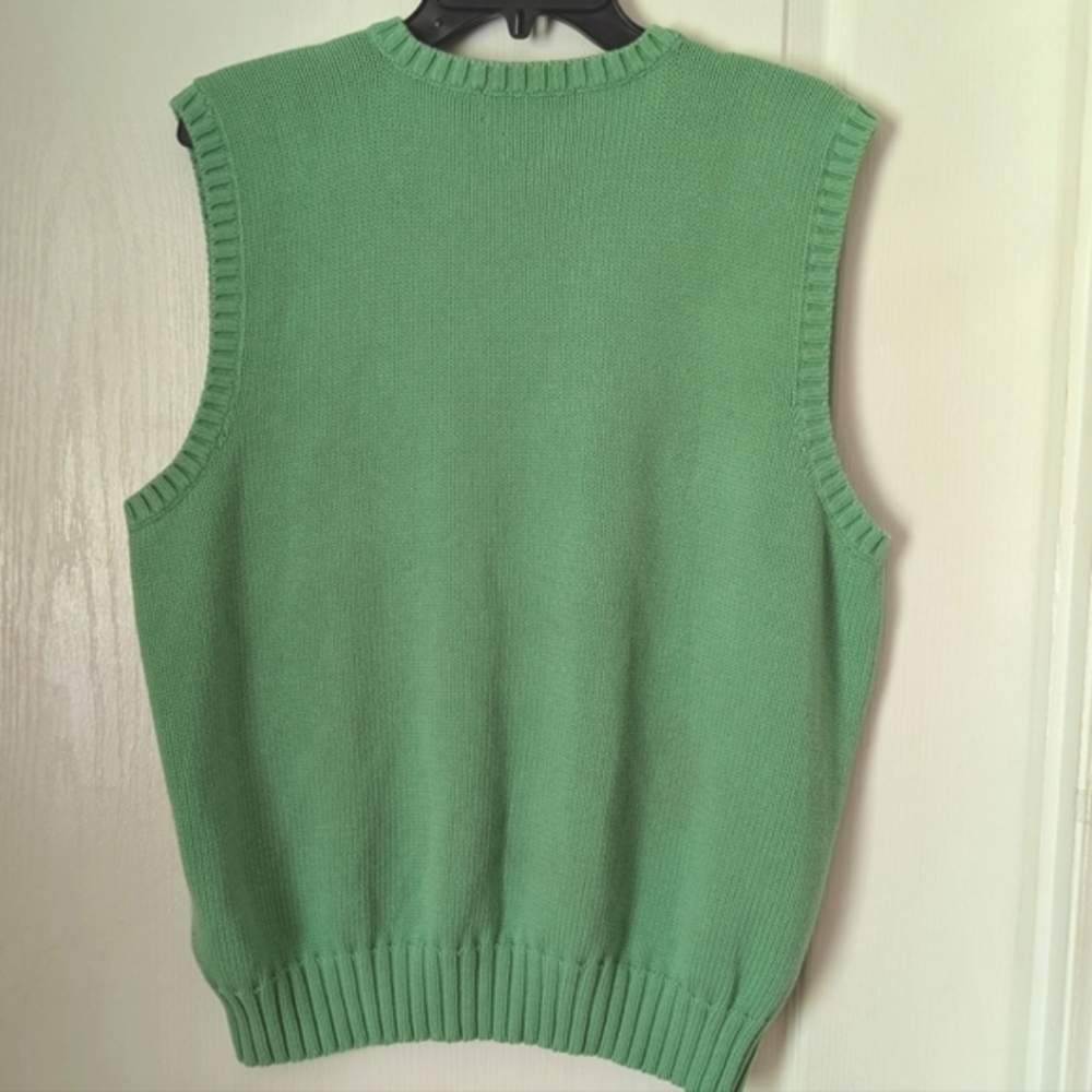 Ralph Lauren Polo Green Sleeveless Sweater Vest. Size Large - Picture 5 of 8